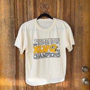Vintage 2011 Green Bay Packers Champions Super Bowl XLV Tee Large